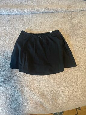 wild fable Black Skater Mini Skirt with Bow Waistdetail